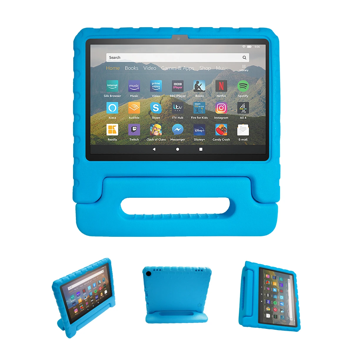 

EVA Anti-shock Case for Amazon Fire HD 8 or HD 8 Plus 2020 8 inch, Safe Material Non Toxic, Kids Friendly with Stand Handle