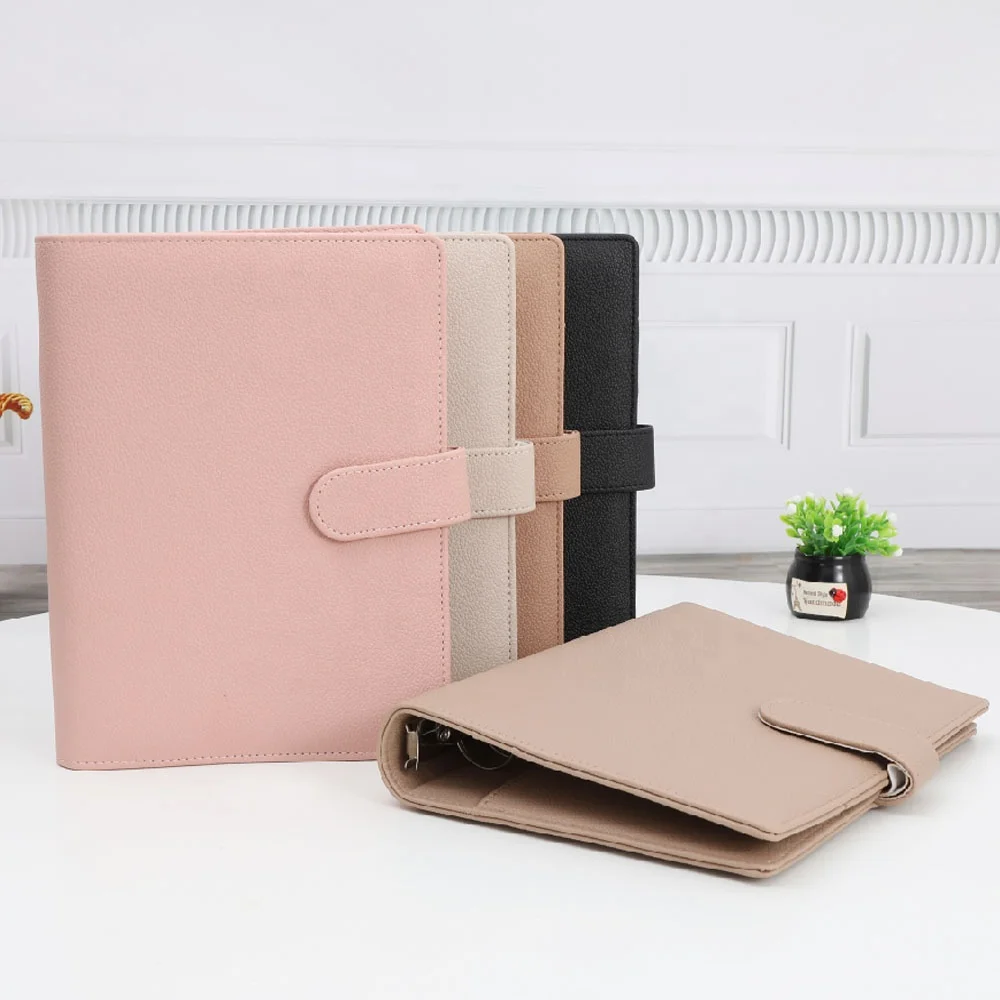 

Best Selling Custom Available A5 Pebble Leather 6-Ring Budget Binder Planner with 4-Envelope Inserts for 100-Day Challenge