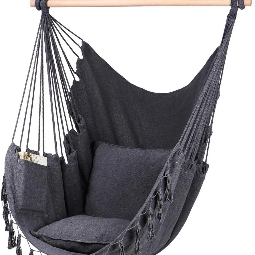 Woqi Outdoor Camping Garden  Hanging  Hammock Chair Swing Chair Rope Hammock  Swing Chair
