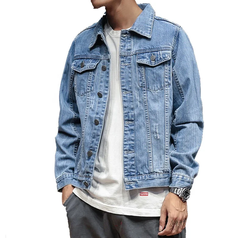 

Factory high quality denim custom jackets jean jacket men, 2 colors