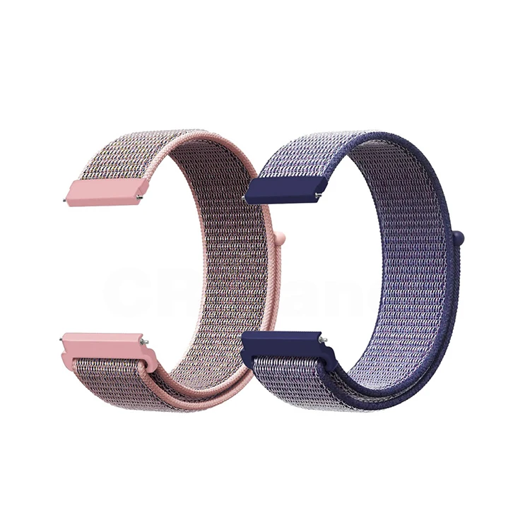 

22mm Nylon Breathable Replacement Sport Watch Band for Samsung Active 2 Women Men Multi Colors Watch Straps 20mm, 51colors