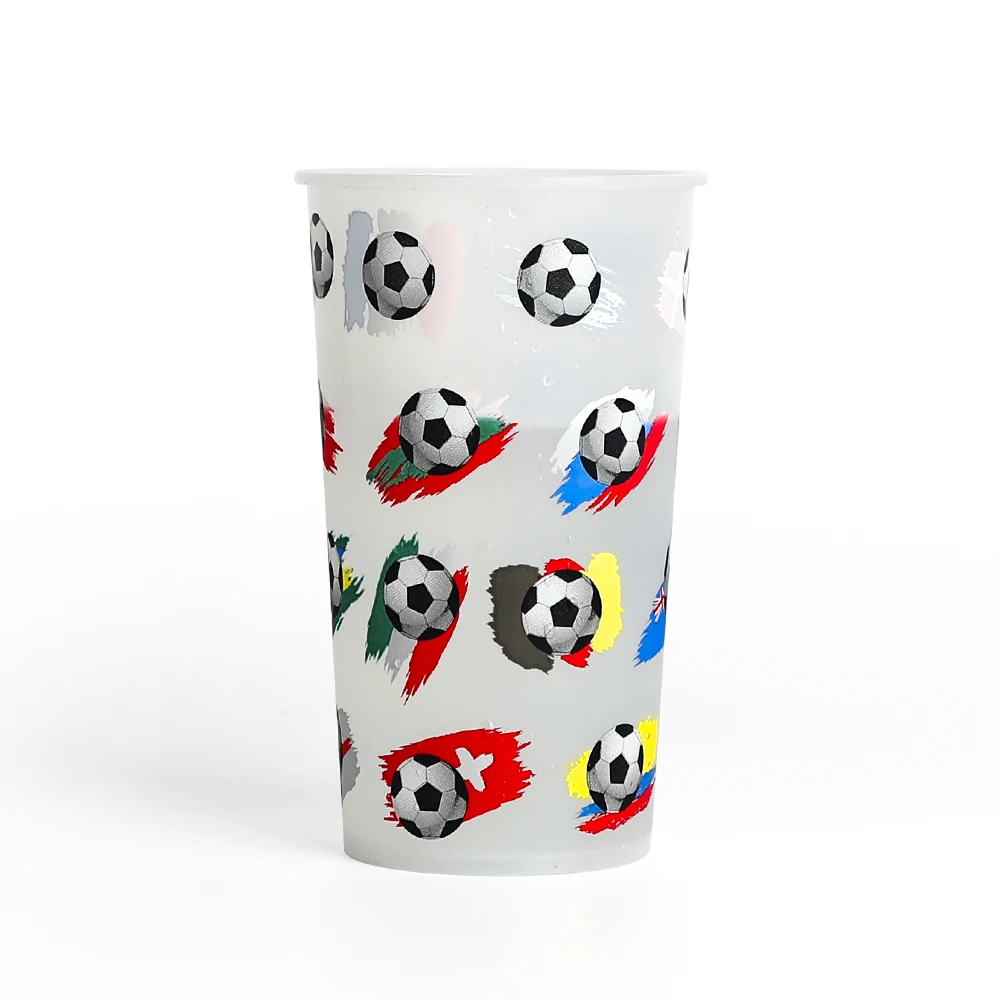 

Printed World Cup Reusable Branded Custom Plastic Color Change Stadium Cups