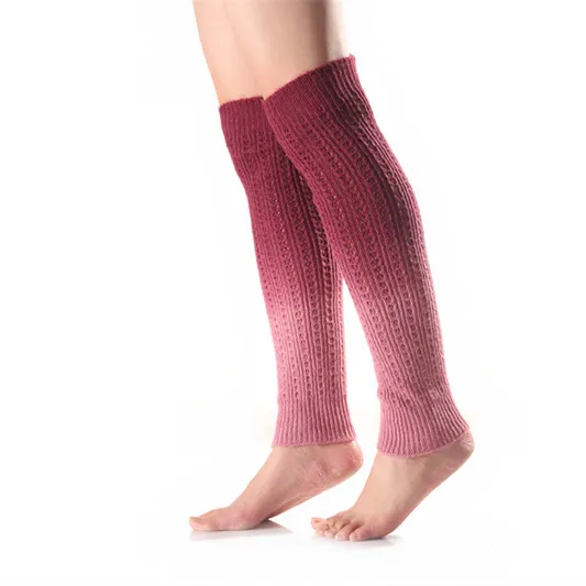 

Rainbow Ombre Tie Dye Knitted 100 Wool Women Over Knee Thigh High Leg Warmers Winter, 8 colors