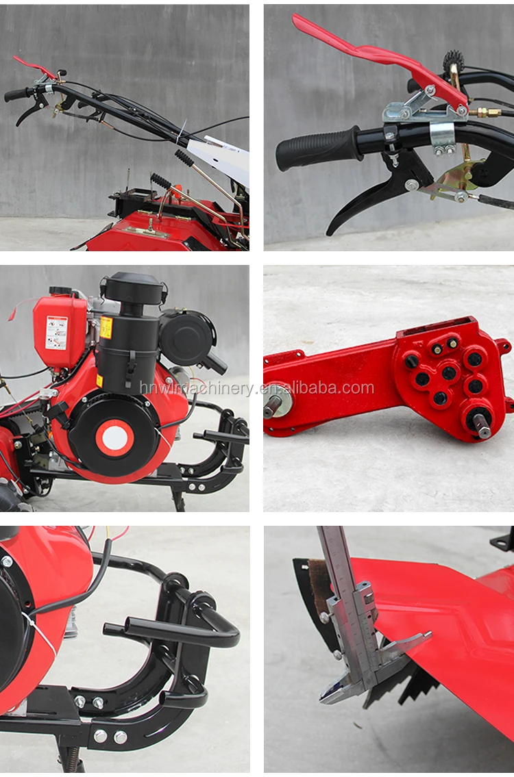 Compact Tractor Manual Mini Power Weeder Small Farm Machine Used