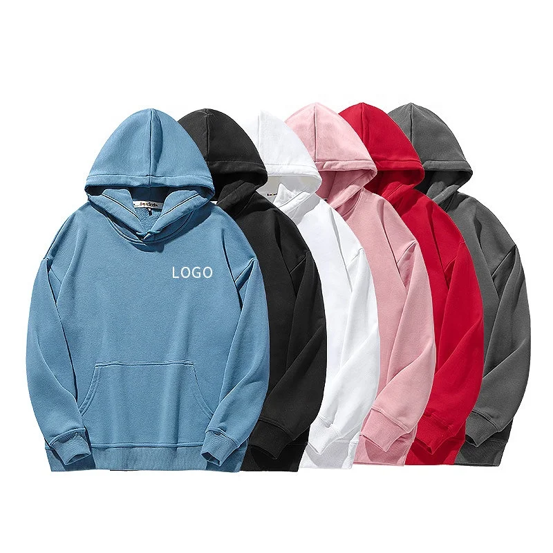 

Wholesale Cotton OEM Sweatshirt high quality Fashion plus size mens blank hoodies, Multi