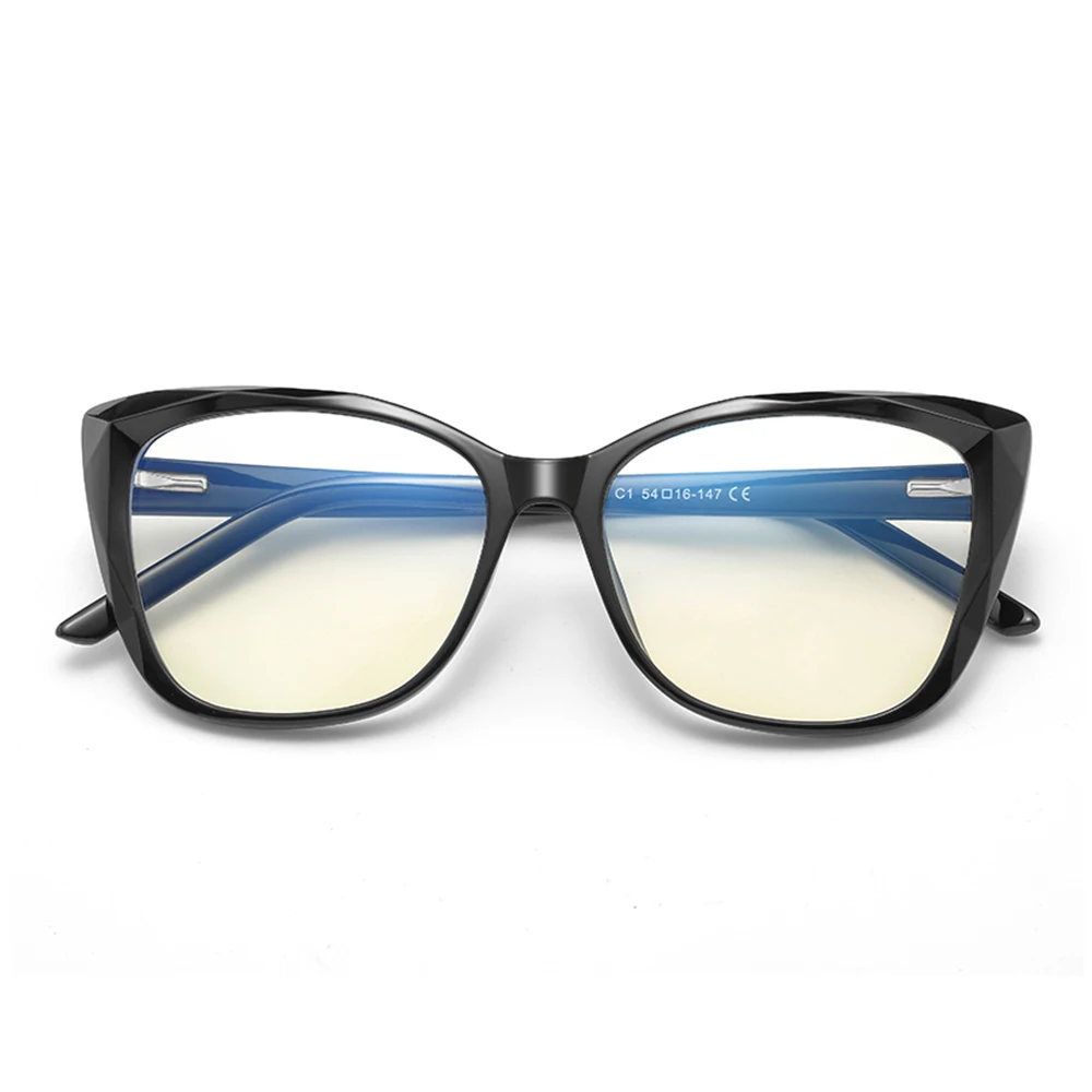 

2001 Women TR90 Cat Eye Anti Blue Light Filter Computer Glasses, As picture or custom colors
