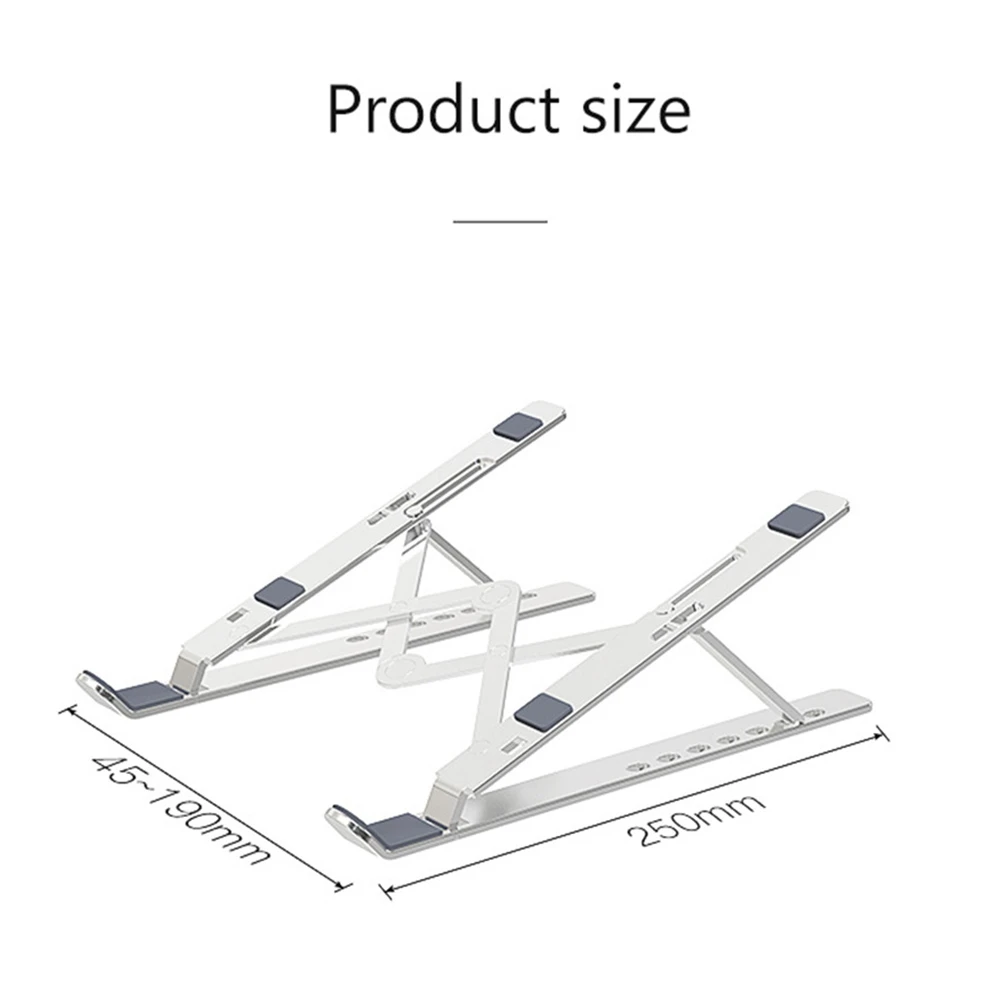 Portable Laptop Stand Aluminium alloy Foldable Notebook Holder Tablet Base Cooling stand For Macbook Pro PC Computer Accessories