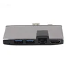 Pro 3 Pro 4 Pro 5 docking 7-port usb hub server with HD-MI+SD/TF card reader+USB 3.0+DP usb c hub for macbook