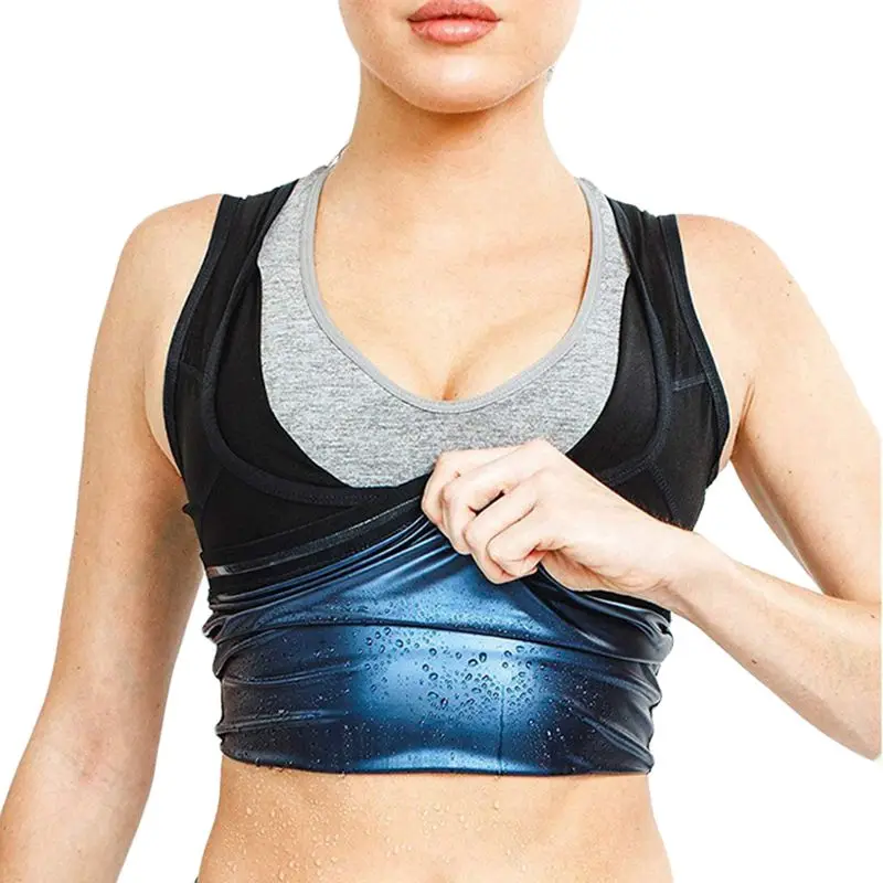 

Women Neoprene Sauna Sweat Vest Polymer Waist Trainer Weight Loss Shapewear Tummy Slimming Sheath Workout Body Shaper Corset Fit, As show