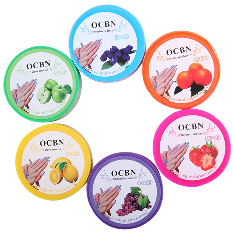 

Wholesale High Quality Safe Environmental Disposable Fruit Fragrance Scents Nail Polish Remover Pads Wipes