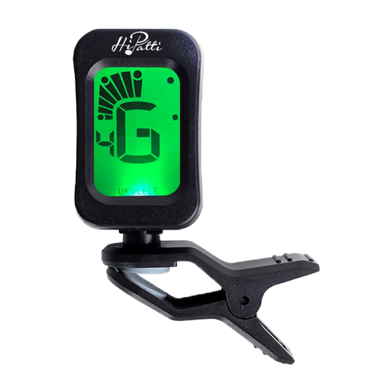 

Clip On Guitar Tuner c standard tuning, Black and white