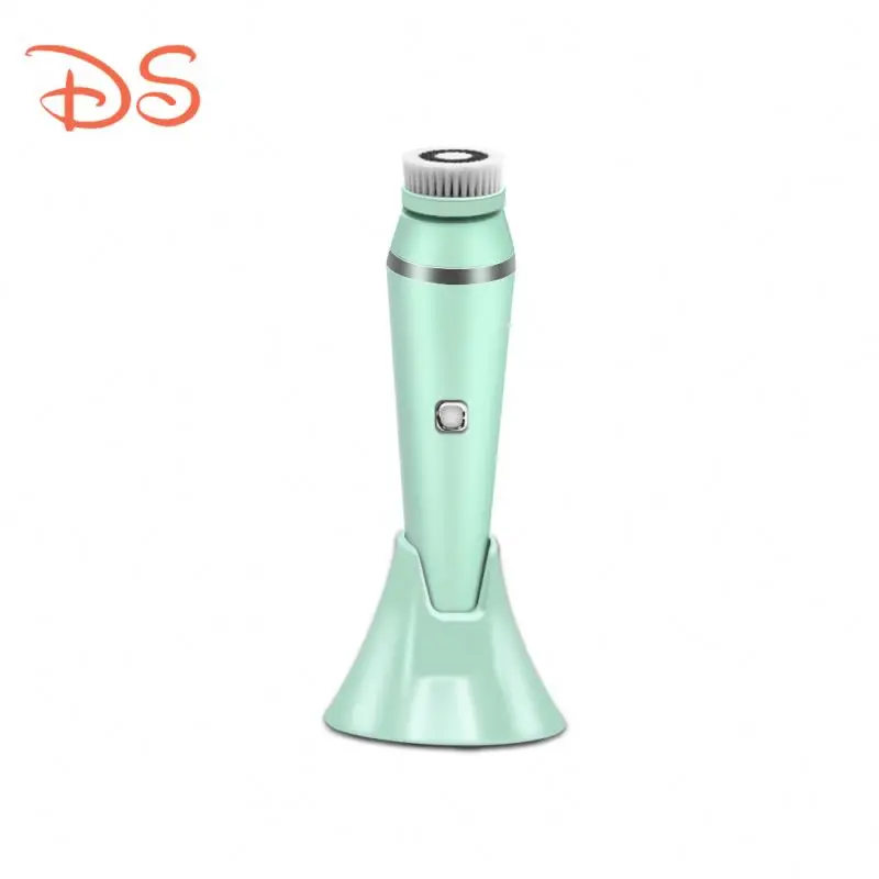 

Portable 3 in 1 Facial Cleansing Brush Face Cleaning Brush Waterproof Face Cleansing Brush, Pink/green/white