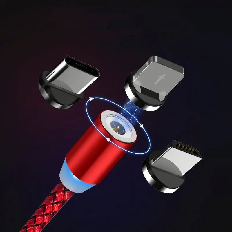 2019 Free Shipping Kingsway High Quality Magnetic Charger USB Cable Magnet Charge Cable Micro USB Type C Cable