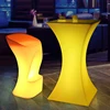 Event & party supplies bar furniture 18 inch wide plastic cocktail high top LED bar table