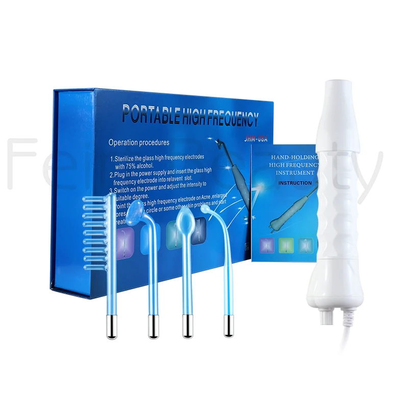 

Portable high frequency skin rejuvenator facial wand acne treatment ozone electrotherapy therapy Facial Machine OEM ODM