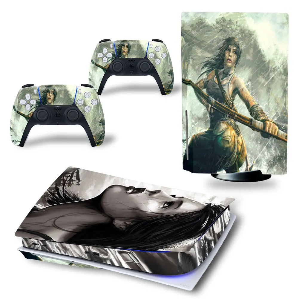 

Accept Custom Vinyl Decal Stickers Skin Cover for Sony Play Station 5 PS5 Game Console & 2 Joystick Gamepad Accessories