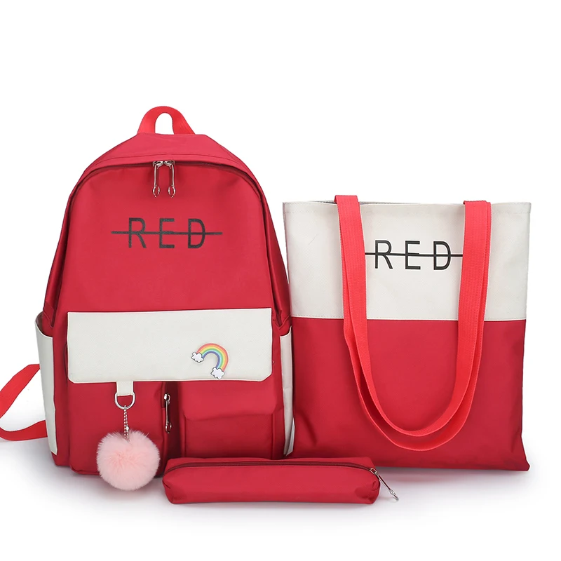 

Wholesale waterproof young elementary kids student girls book school backpack 3 in 1set popular school bags