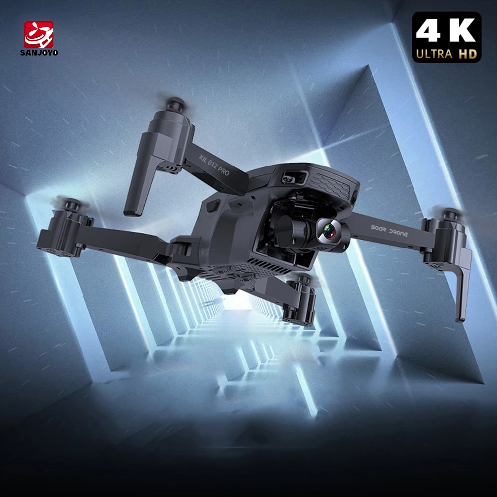 

The Latest Two-axis Drone 012PRO HD Camera Remote Control Drone Follow Me With Low-power Automatic Return, Grey