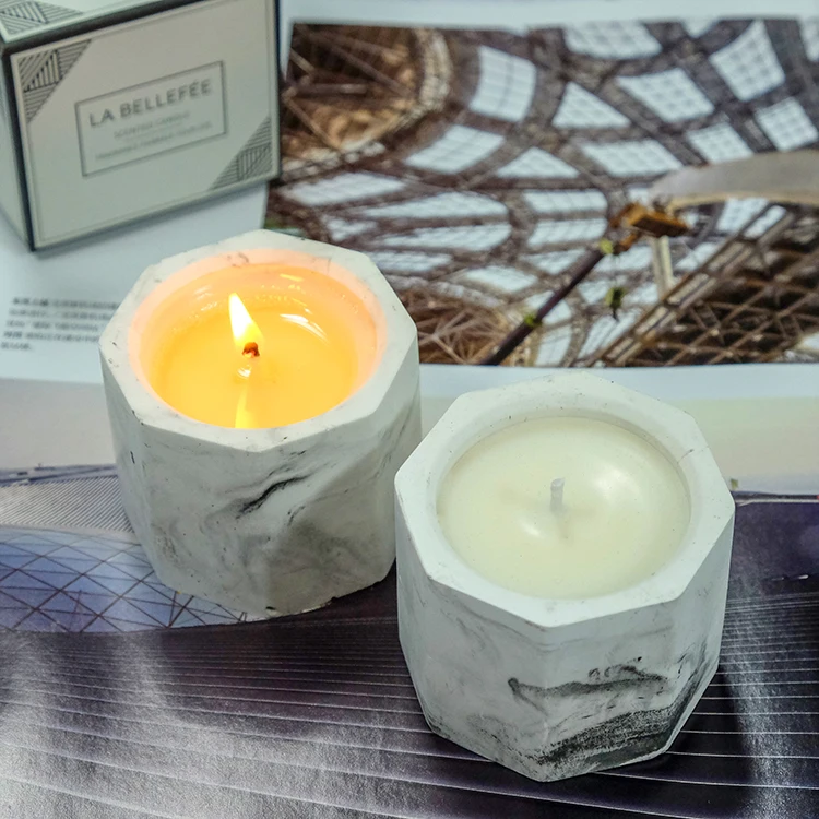 Wholesale Oem Marble Pattern Candle Octagonal Diffuser Cup Scented