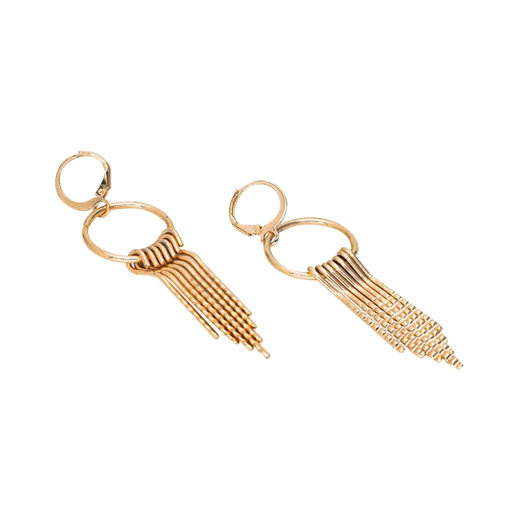 

China Wholesale Fashion Earring Jewelry Gold Tassel Earrings For Party Wear