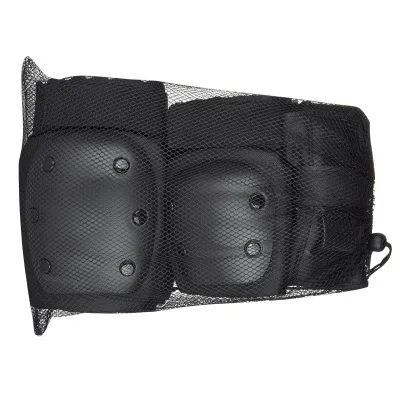 

6 Sets Of Sports Protective Gear Outdoor Skating Skateboarding Hand Elbow Keen Guard Protective Gear (Knee Elbow Wrist Pads), Black