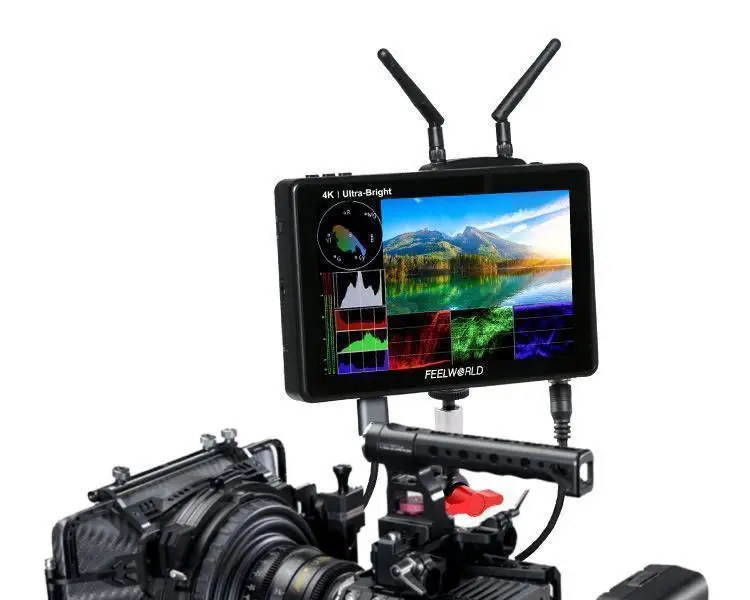 

FEELWORLD LUT7S PRO 7 Inch 2200nits 3D LUT Touch Screen DSLR Camera Field Director AC Monitor F970 External Power