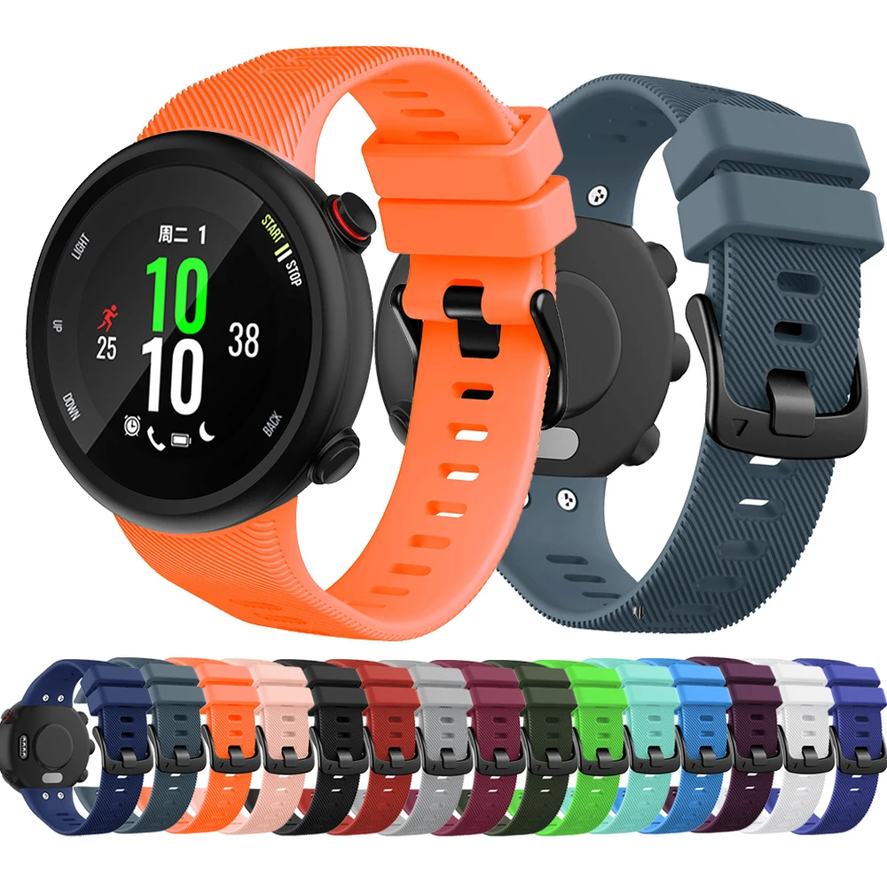 

Silicone Watch Strap with black clasp for Smartwatch Forerunner 245
