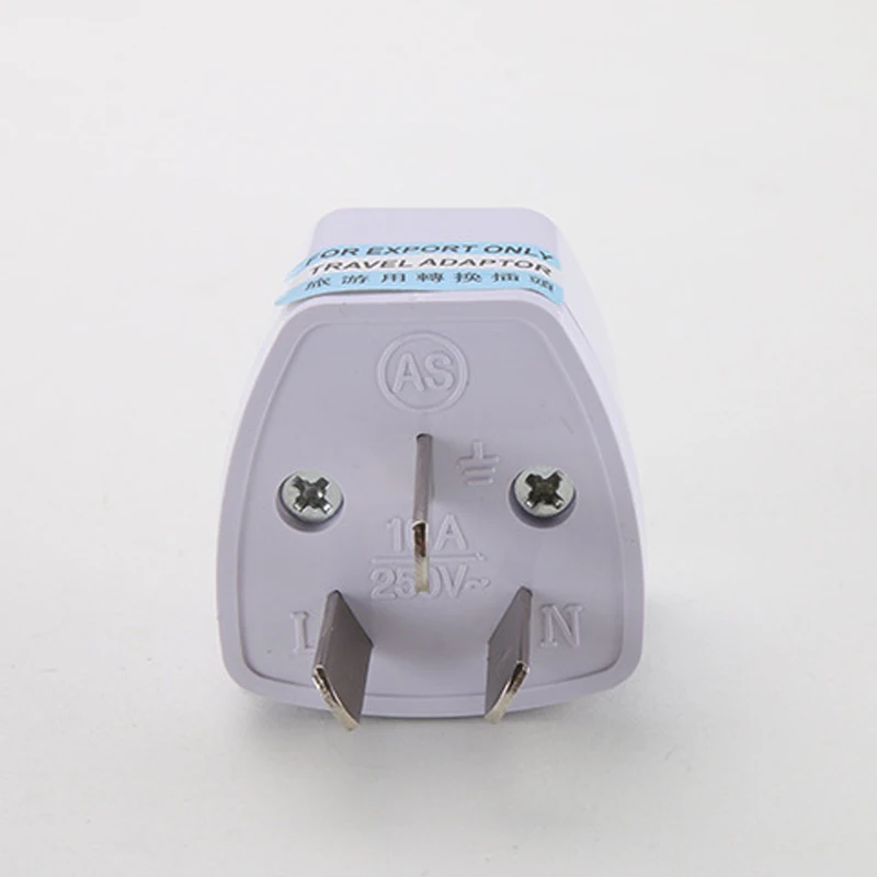 

In stock universal portable 3 pin flat plug travel converter charger adapter