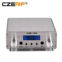 

70-90MHz CZE-15A 15W Silver fm transmitter with outdoor antenna kits