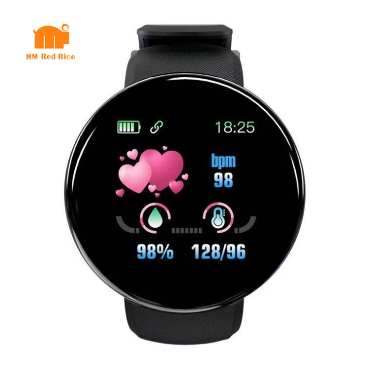 

2020 new arrivals relojes inteligentes BT smartwatch heart rate blood pressure sleep tracker for android ios D18