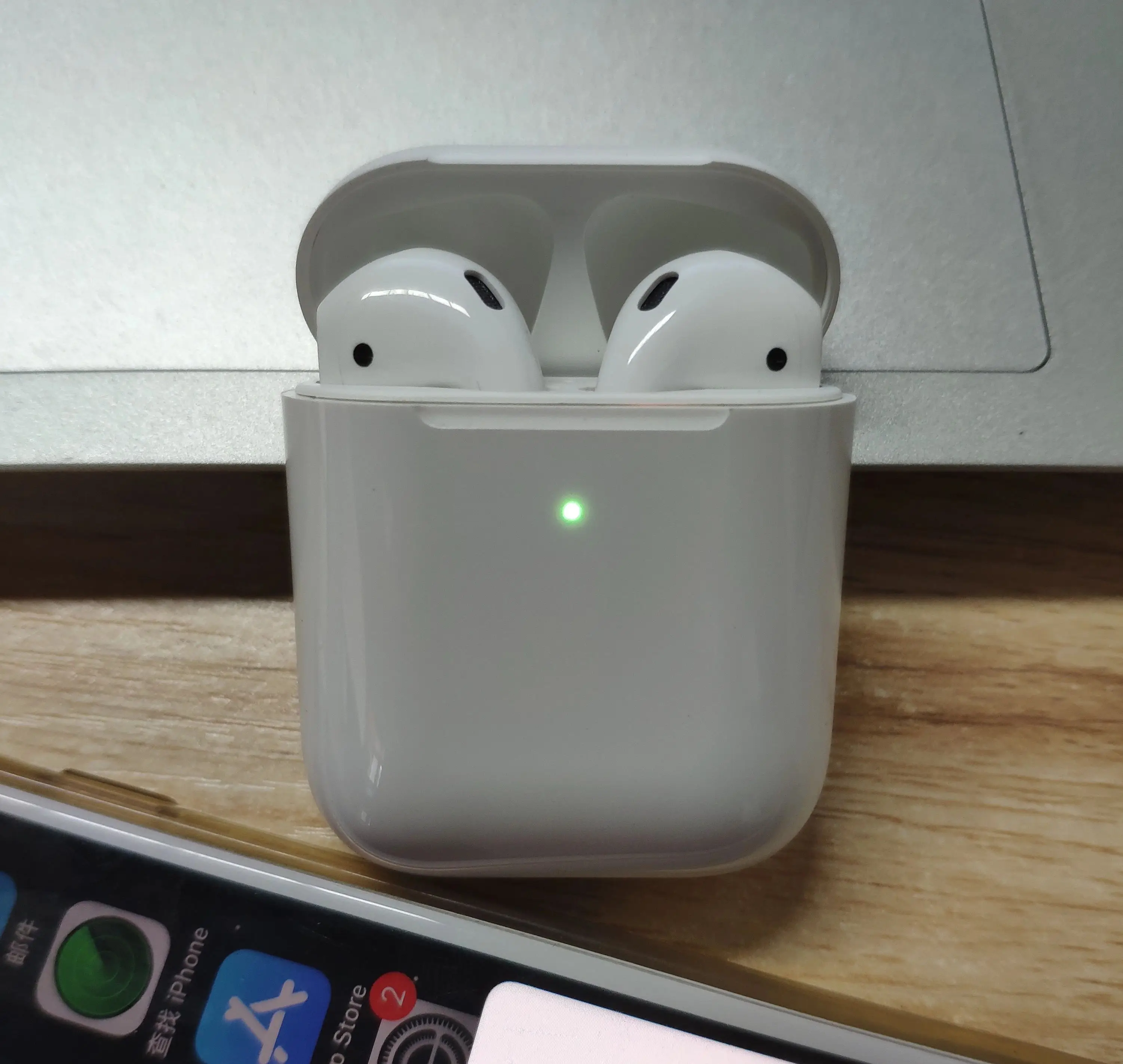 i500  pro tws bluetooth earphone wireless charging popout best quality supercopy 1:1 air 2 white color