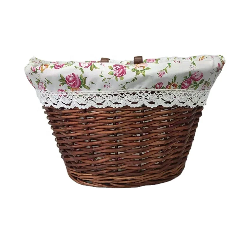 small wicker bike basket