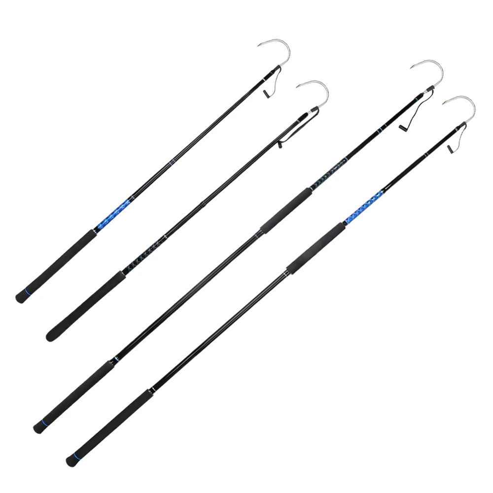 

Big game fishing gaff Fiberglass blank Stainless Steel Spear Hook with EVA handle for tuna boat trolling fishing tackle, Black