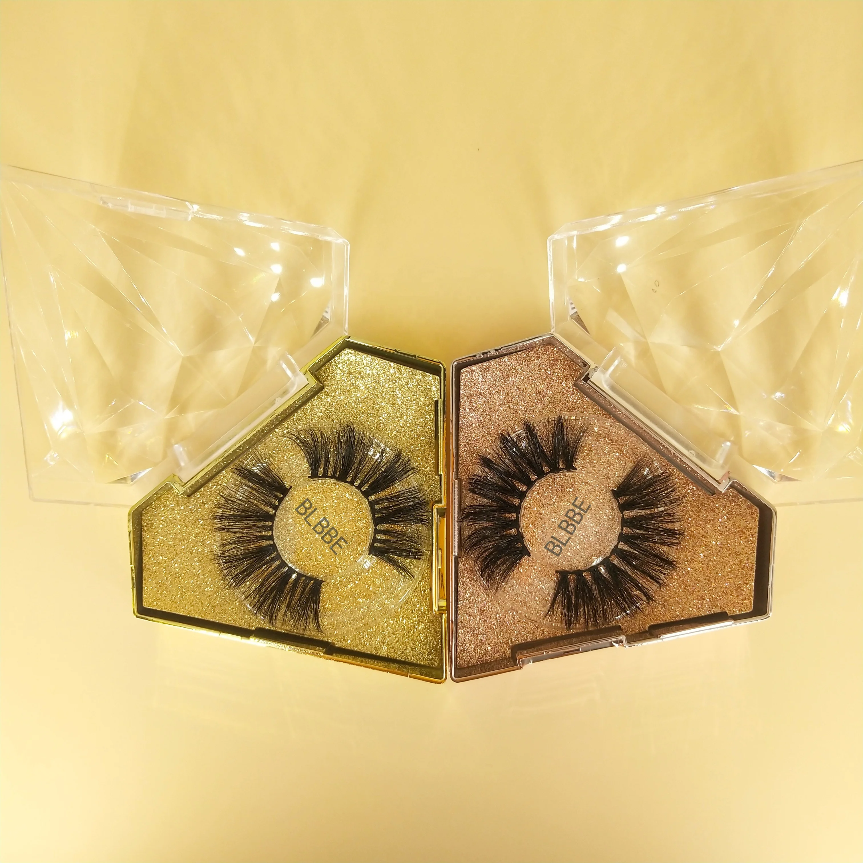 

False Eyelash Packaging Box Individual Eyelash Extensions Custom Boxes For Lashes Super Fluffy Faux Mink Lashes, Black color