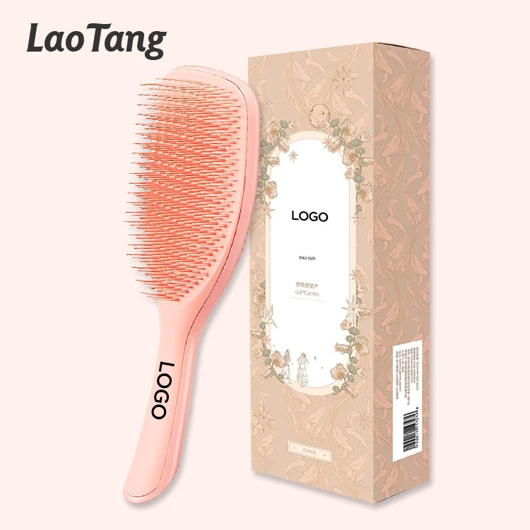 

Women Long-hair Quick-dry Detangle Brush For Natural Hair Detangle Hair Brush Solid Color Detangling Brush