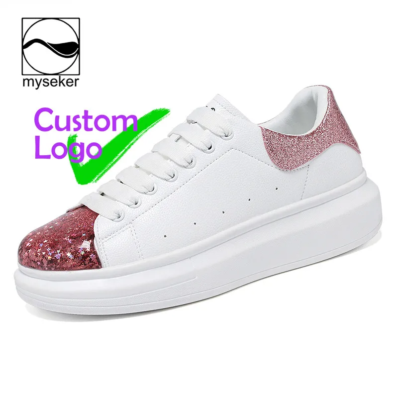 

Sport Shoes Custom Brand Designers logo female Sneakers Wedges For oem Damas New Design Casual high quality walking Shoes Bayan