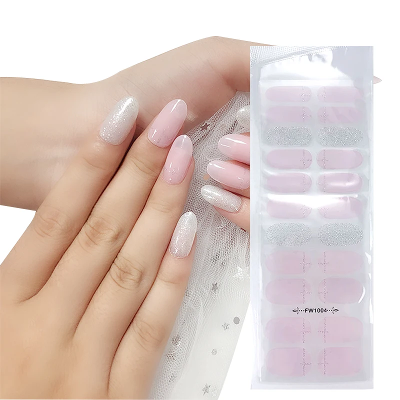 

XYCARE Non-toxic 100% Real Nail Polish Strips Sticker Rhinestone Stick-on Maincure Decoeation Polish Patch Wraps Sticker