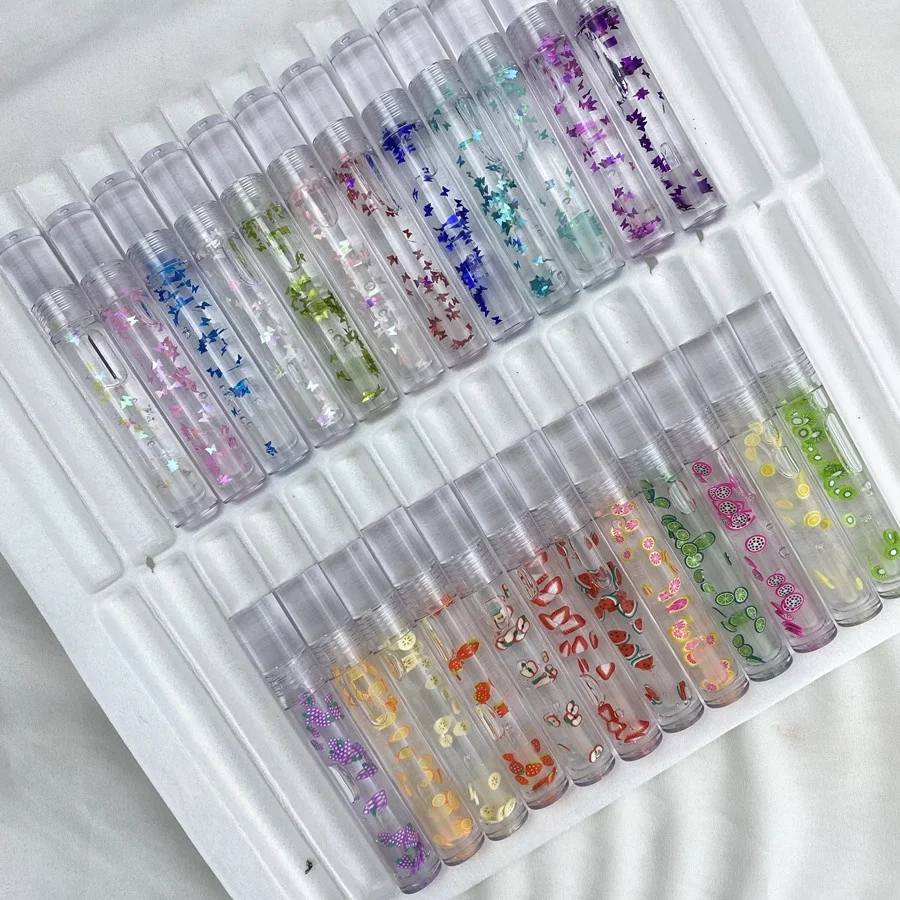 

Wholesale private label vegan fruit cute clear lip gloss lipgloss vendors no logo