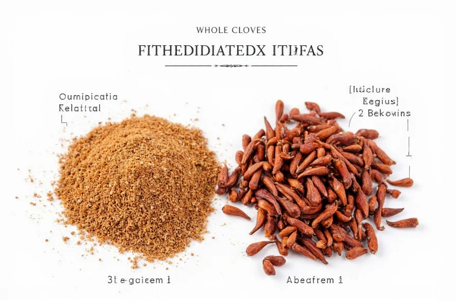 Nahaufnahme-Fotografie, die die charakteristische Nagelform ganzer Nelken vor weißem Hintergrund zeigt