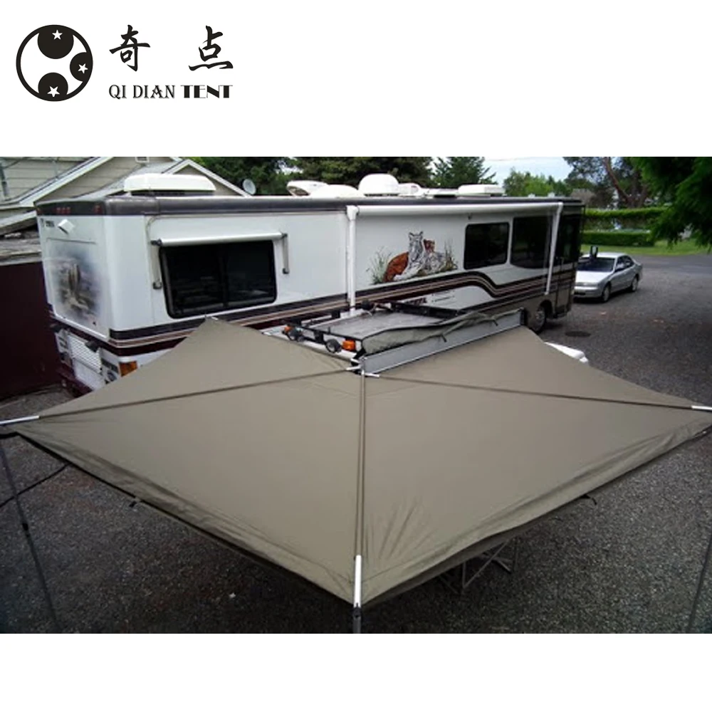 

Family Camping Caravan Tent Awning Factory Directly 270 Degree Truck Awning for Cars, Khaki/green/gray/customized