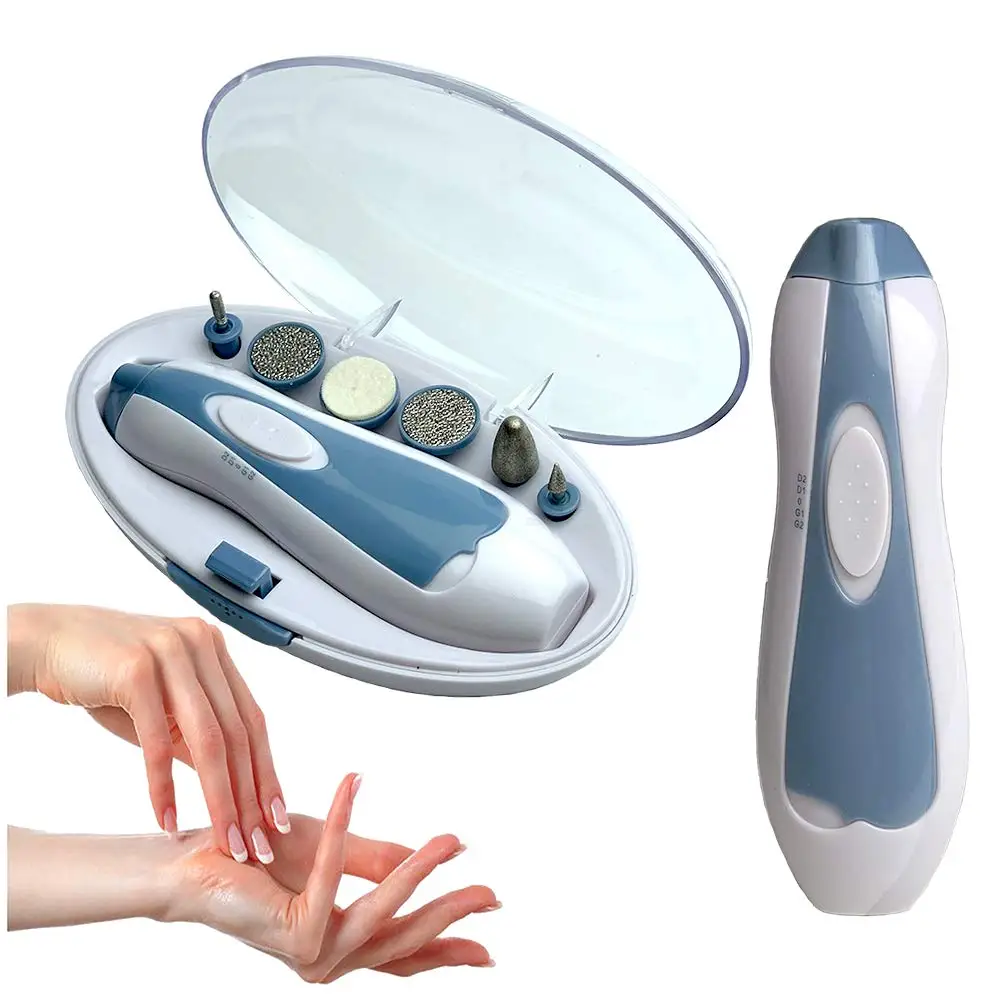 

Electric Pedicure & Manicure Set Portable Nail Care Tool Box with 6PCS Multifunctional electric manicure,manicure set kits