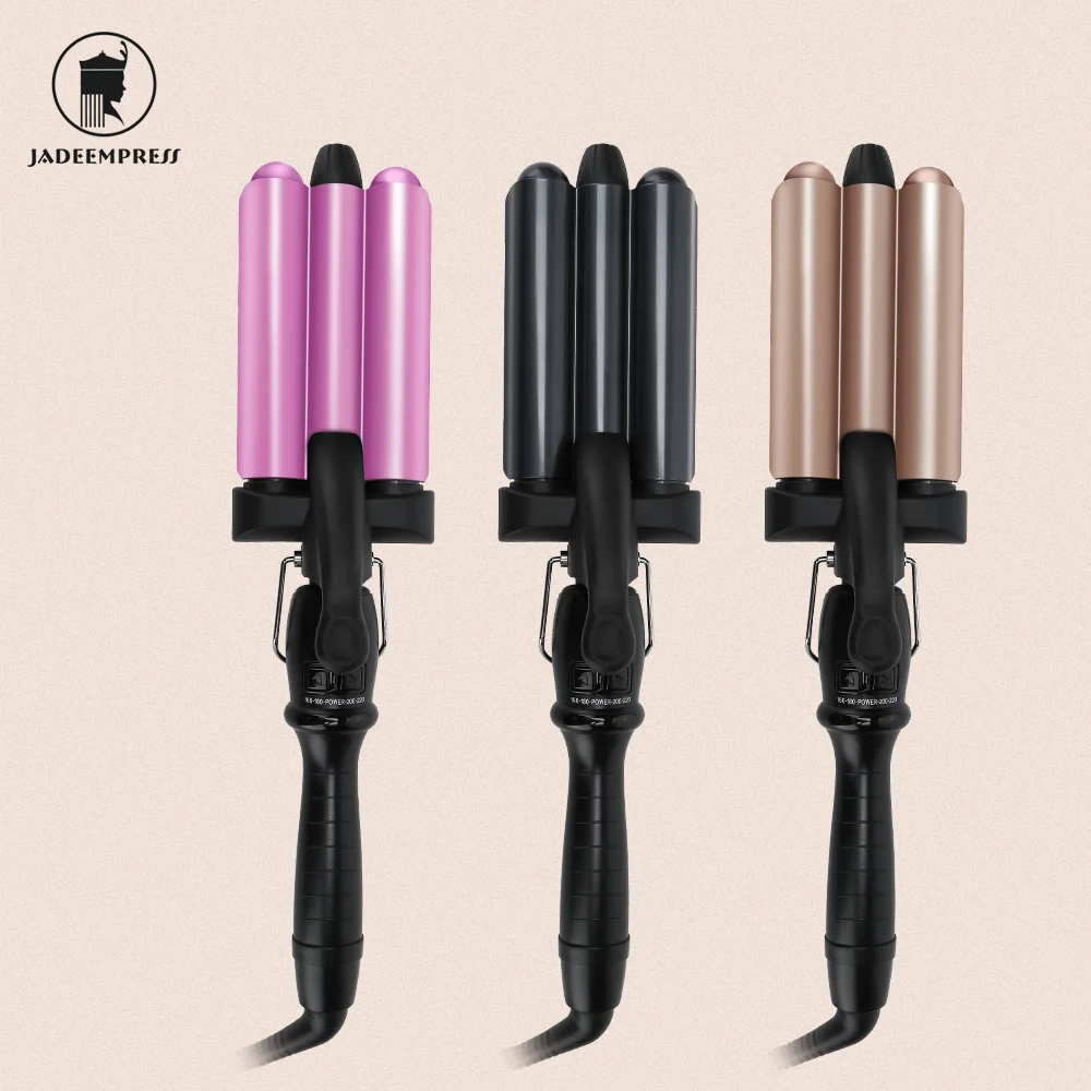 

High Quality Professional Private Label Curling Iron, Digital Triple Tourmaline Barrel Best Hair Curler Curling Iron Hair Waver, Customized