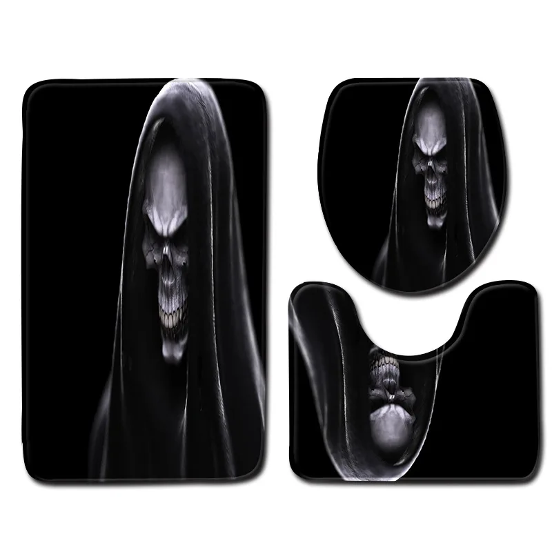 

DB Anti Slip Microfiber Printing 3Pcs Latest Bath Toilet Rug Mats Set