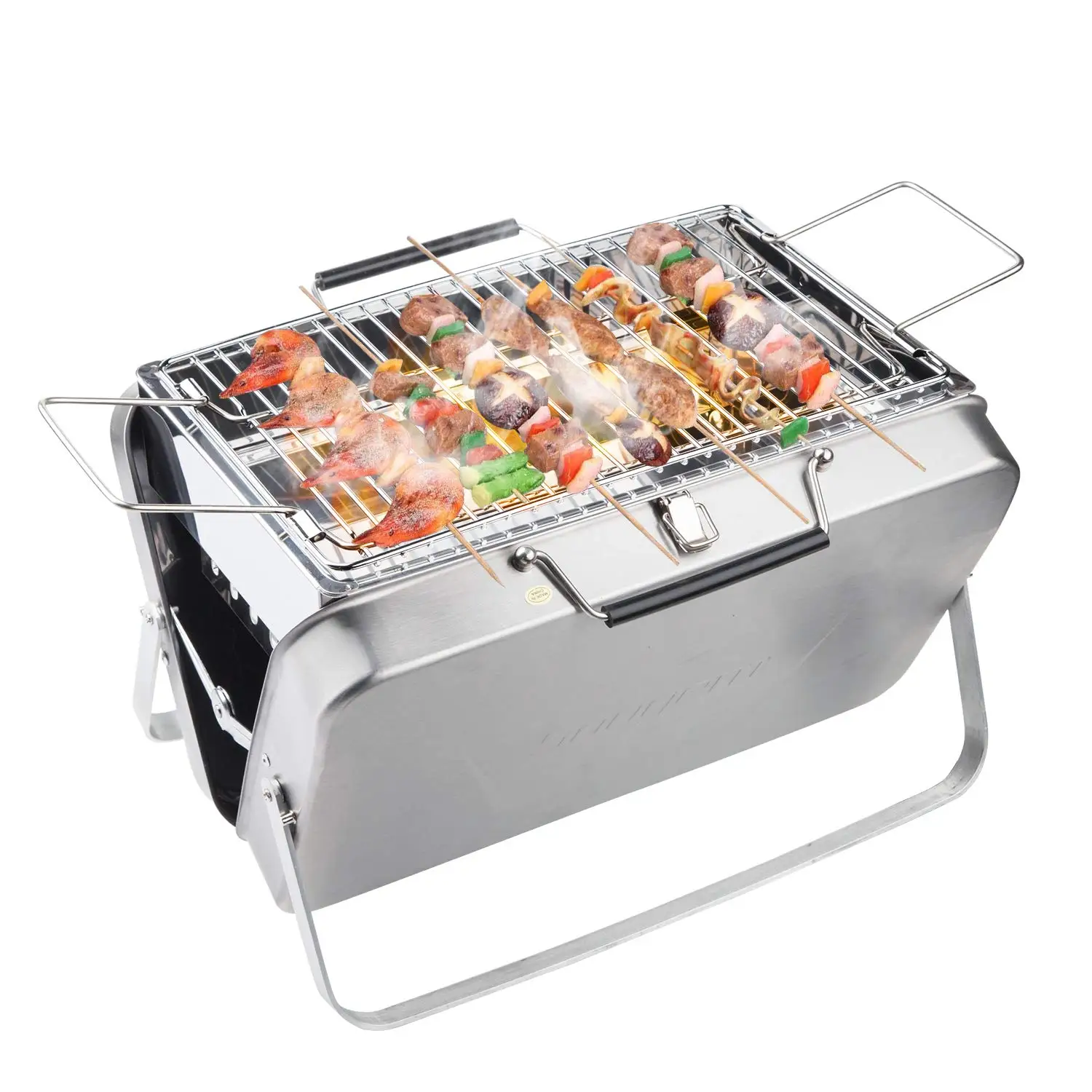 Portable Charcoal Grill Stainless Steel Folding Barbecue Grill - Buy ...