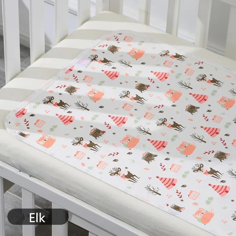 

Baby Knit Cotton Print Waterproof Diaper Changing Washed Urinal Mat