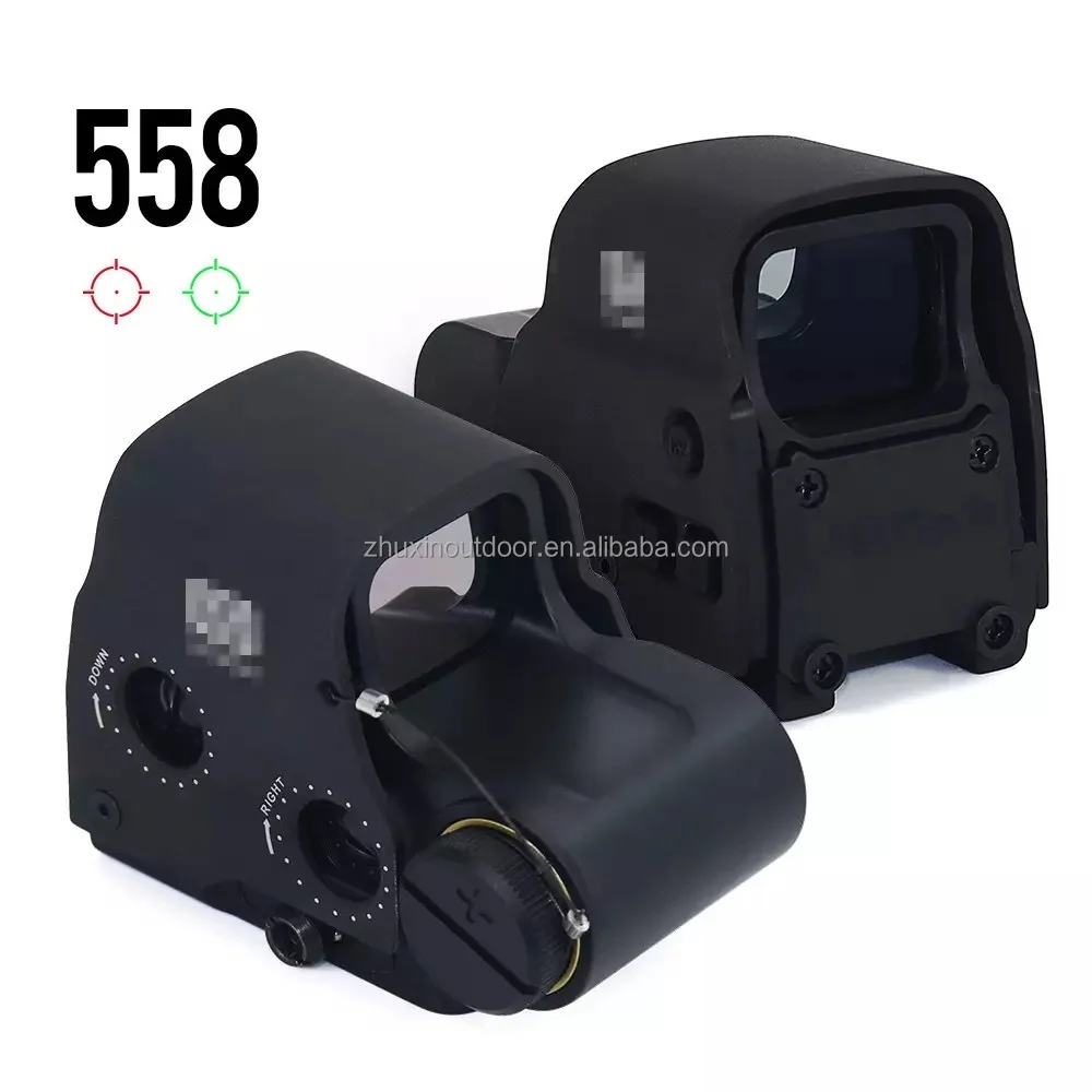 

558 Holographic Sight Red Dot Optics Sight Reflex Sight For Rifle And Air Gun, Black