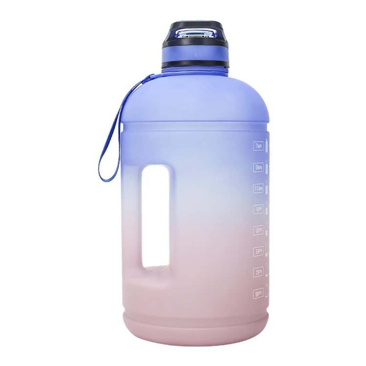 

one gallon Large Capacity motivational Water Bottle PETG Plastic Time Marker Fitness for sport