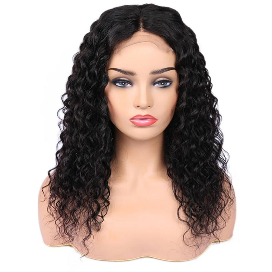 

Water Wave Wig Cuticle Aligned Brazilian Swiss Pre plucked 16 30 Inch 4*4 Cheap Glueless Human Hair Virgin Lace Closure Wigs