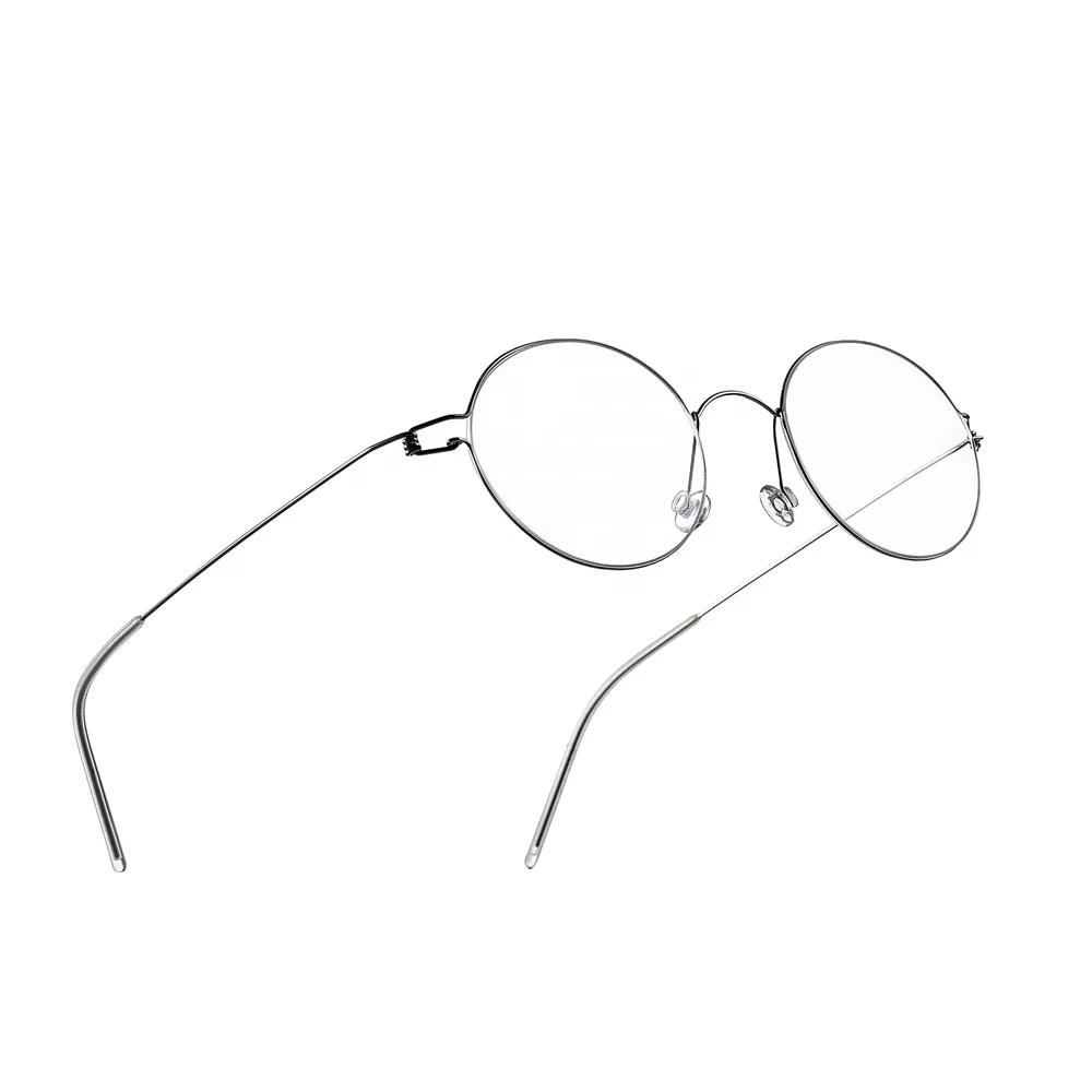 

Titanium Alloy Screwless Eyewear Prescription Retro Eyeglasses Frame Women Round Myopia Optical Spectacles Glasses Frame Men