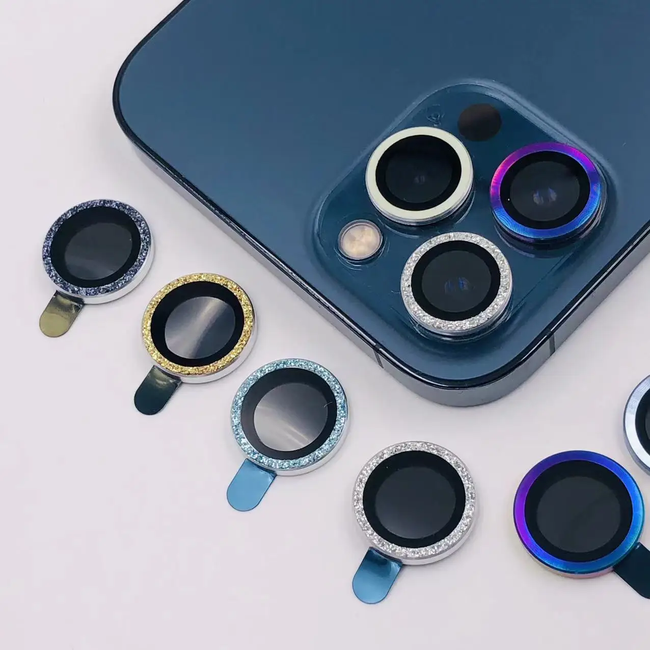 

For Iphone 12 Mini Camera Lens Glass Screen Diamond Protector For Iphone 6 7 8 Plus 1112 13 Pro Max Mobile Phone Lens Glass